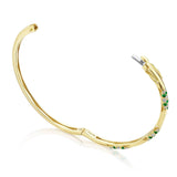 "Bangle, Pulse Diamond & Emerald, 3.25mm"