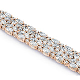 "Diamond Mosaic Bracelet, Pear & Marquise"