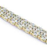 "Diamond Mosaic Bracelet, Pear & Marquise"