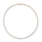 "Diamond Tennis Necklace, Baguette & Round"