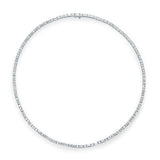 "Diamond Tennis Necklace, Baguette & Round"
