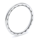 High Polish Finish with Milgrain Wedding Band