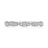 Marquise Design Wedding Band with Diamond