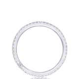 French Pavé Diamond Wedding Band - 1.5mm