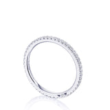 French Pavé Diamond Wedding Band - 1.5mm