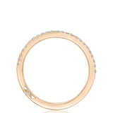 French Pavé Diamond Wedding Band - 1.5mm