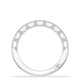 French Pavé Diamond Wedding Band