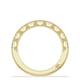 French Pavé Diamond Wedding Band