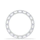 French Pavé Diamond Wedding Band