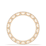 French Pavé Diamond Wedding Band