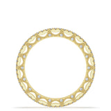 French Pavé Diamond Wedding Band