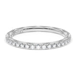 "French Pavé Diamond Wedding Band, 2.0mm"