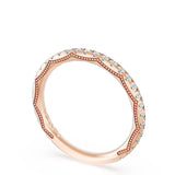 "French Pavé Diamond Wedding Band, 2.0mm"