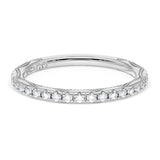 "French Pavé Diamond Wedding Band, 2.0mm"