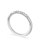 "French Pavé Diamond Wedding Band, 2.0mm"