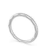 "French Pavé Diamond Wedding Band, 1.70mm"
