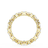 "Carré and Round Diamond Wedding Band, 4.00mm"