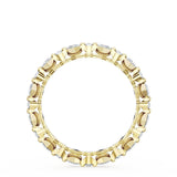 "Carré and Round Diamond Wedding Band, 3.70mm"