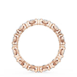 "Carré and Round Diamond Wedding Band, 3.70mm"