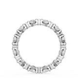 "Carré and Round Diamond Wedding Band, 3.70mm"