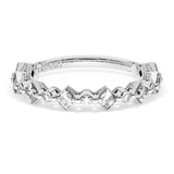"Carré and Round Diamond Wedding Band, 3.70mm"