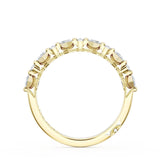 "Carré and Round Diamond Wedding Band, 3.70mm"