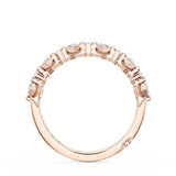 "Carré and Round Diamond Wedding Band, 3.70mm"