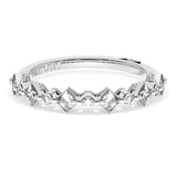 "Carré and Round Diamond Wedding Band, 3.70mm"