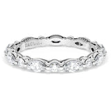 "Marquise and Round Diamond Wedding Band, 2.80mm"