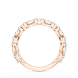 "Marquise and Round Diamond Wedding Band, 2.80mm"