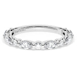 "Marquise and Round Diamond Wedding Band, 2.80mm"