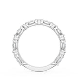 "Marquise and Round Diamond Wedding Band, 2.20mm"