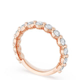 "Round Diamond Wedding Band, 3.40mm"