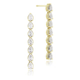 Pear Diamond Drop Earrings