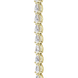 Pear Diamond Tennis Necklace