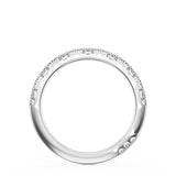 "Pavé Diamond Wedding Band, 2.4mm"