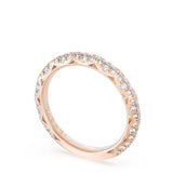 "Pavé Diamond Wedding Band, 2.4mm"