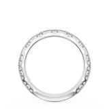 "Pavé Diamond Wedding Band, 2.4mm"