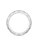 "Pavé Diamond Wedding Band, 2.4mm"