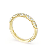 "French Pavé Diamond Wedding Band, 3mm"