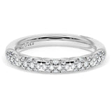 "French Pavé Diamond Wedding Band, 3mm"