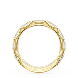 "French Pavé Diamond Wedding Band, 3mm"