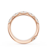 "French Pavé Diamond Wedding Band, 4mm"