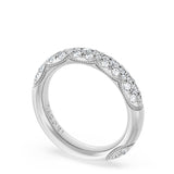 "French Pavé Diamond Wedding Band, 4mm"