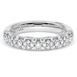 "French Pavé Diamond Wedding Band, 4mm"