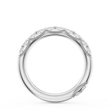 "French Pavé Diamond Wedding Band, 4mm"