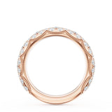 "French Pavé Diamond Wedding Band, 4mm"