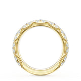 "French Pavé Diamond Wedding Band, 4mm"