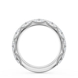 "French Pavé Diamond Wedding Band, 4mm"