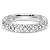 "French Pavé Diamond Wedding Band, 4mm"